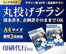 メモや企画書、HPから情報整理しチラシを作成します 内容に応じて金額調整可｜法人実績多数｜A4チラシ/片面/両面 イメージ1