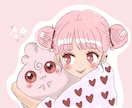 ゆるふわ可愛い女の子SNSアイコン描きます 癒しをお届けします。ご相談など、お気軽にどうぞ。 イメージ5