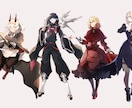 立ち絵制作承ります 現代、SF、ファンタジー等幅広くご対応いたします イメージ3