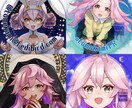 パッと目を引くキャラクターアイコンイラスト描きます あなた好みの美少女やキャラクターアイコンを制作いたします イメージ8
