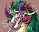 かっこいいドラゴン・モンスターのアイコンを描きます ファンタジー生物が好きなあなたに！ イメージ3