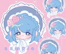 ふわっと甘くてかわいい！ミニキャラ  お描きします やさしい色とまるいシルエット、でも甘すぎないイラストを。 イメージ5