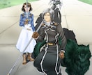 イラスト・立ち絵制作※専門出品いたします 立ち絵、アイコン・ファンアート等 イメージ10