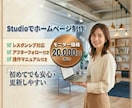 3名までモニター価格！StudioでHP制作します 見やすく、更新しやすいホームページをStudioで制作します イメージ1