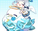 商用利用OK！デフォルメイラストを制作します SNSアイコン・動画配信・グッズ用に！ イメージ3