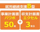 就労継続支援B型専用の事業計画書式を販売します 実際に融資を獲得！エクセル3年分とパワポ50枚のセット イメージ1