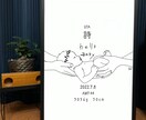 似顔絵命名書作成！ずっと飾れる大切に描きます 初めてのプレゼント、生まれたての似顔絵と大切なお名前を形に イメージ1