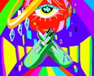 ちょっぴり毒を感じる1枚絵を描きます ビビッドカラー寄り。挿絵や動画等のイラストに… イメージ2