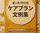 居宅版ケアプラン　第1表　文例集販売します あなたのケアプラン、今後の見通し言えますか？ イメージ1