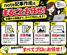 月額1.5万円でnote運用をまるごと代行します 記事4本・画像・SEO・導線設計込み！スキ・フォロー特典付き イメージ4