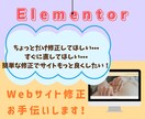 Elementor でWebサイト修正します すぐに直してほしい！簡単な修正してほしい！をお手伝いします イメージ1