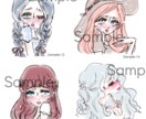 物憂げで癖になるオリジナルアイコン・挿絵描きます 毒と蜜な乙女イラストでおしゃれに気分転換 イメージ7