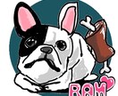 ★大切なペット（バストアップ）ゆるイラスト！　　アイコン作成（カラー） イメージ3