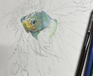 2枠限定！色鉛筆で幻想的な動物画を制作します 透明感ある美術館のような一点物アート イメージ3