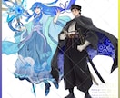 立ち絵-和風塗り-制作します バストアップ・膝上・全身まで！ イメージ4