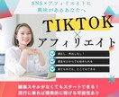 TikTok✖️アフィリエイトで稼ぐ方法教えます TikTokを使ったことがなくても大丈夫！ イメージ1