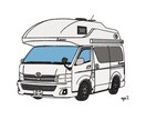 あなたの愛車のポップなイラスト作成します 〜LINE等SNSのアイコン画像に〜オリジナルTシャツに〜 イメージ3