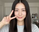 SNS映え！リアルでエモいAI美女アイコン売ります 著作権フリー！SNSで使えるエモい美女画像5枚セット イメージ1