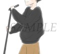 あなたをシンプルなキャラで描きます お客様のオリジナルイラストを制作致します！ イメージ3