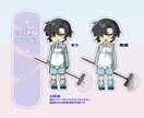 オリジナルのミニキャラ制作致します 商用利用可！グッズ作成にも対応 イメージ3