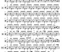 ドラム楽譜(スコア・譜面・耳コピ)作成致します なるべく原曲に沿って、分かりやすくお伝えします(^_^) イメージ1