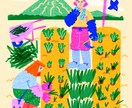 商用可！フラットでPOPなイラストを描きます 広告や書籍で目を惹く挿絵を求めている方に！ イメージ8