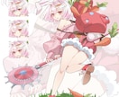 キャラクターイラストの作成を行います 美少女キャラクターのイラストの制作 イメージ2