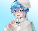 あなただけの可愛い・格好いいアイコン制作いたします パッと目を引くかっこいい、可愛いキャラクターをアイコンに！ イメージ3