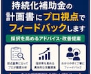 小規模持続化補助金の計画書にプロ視点で助言します 採択を高めるアドバイス・改善提案 イメージ1
