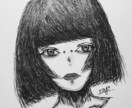 似顔絵ペン画で描きます ペン画なので細かく繊細なタッチ陰影のある立体的な似顔絵 イメージ1
