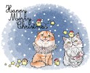 猫ちゃんのイラストを描きます ★☆おうちの猫ちゃんをゆるかわイラストにしませんか？★☆ イメージ3