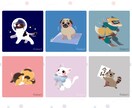 手書き風の可愛い動物描きます ★ペットもオリジナルのキャラクターも、SNSアイコンなどに★ イメージ3