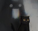 ダークな雰囲気で女性と猫を描きます 男性や他の生き物でも可能です！お気軽にご相談下さいね！ イメージ3