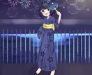 可愛い女の子の一枚絵描きます 寒色系に特化した色使いが得意で、幼めなのが特徴です イメージ1