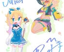 一枚絵、キャラデザ、SDなど描きます ロゴデザインや夢絵にも対応！！ イメージ2