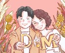 あたたかい雰囲気のウェルカムボードを描きます データお渡し!結婚式アイテム・プレゼントにも。 イメージ2