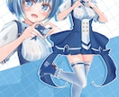 かわいい女の子のイラストを制作します アクスタ用データ、他グッズ系対応データとして作成します！ イメージ7