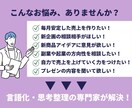 思考整理のプロがアイデア・新企画の相談相手します 話せばスッキリ！アイデア出し・ブレスト・壁打ち相手承ります イメージ2