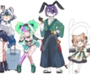 使いやすい立ち絵イラスト製作致します 特徴的なデザインが欲しい方向け イメージ4