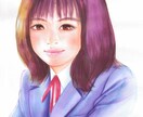 水彩画風や色鉛筆でのリアルな似顔絵描きます 漫画ディフォルメしたリアルな似顔絵御描きします。 イメージ1