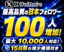 Twitterで最高品質の日本フォロワー増やします X(Twitter)最大10,000人！減少補填×品質重視！ イメージ6