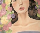 化粧品で似顔絵描きます 化粧品で似顔絵をお描きします。チラシ、DMデザイン承ります！ イメージ8