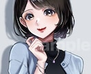 魅力的な女の子のSNSアイコンを描きます 商用OK！ヘッダー・配信サムネイル等にも！ イメージ3
