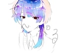 ゆめかわで透明のあるSNSアイコンをお描きします キャンディのようなツヤ感のイラスト作成 イメージ2