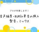 ボイスドラマ、映像作品などのMA・ミックス承ります プロが音声編集、効果音BGM挿入、ミックス最後まで仕上げます イメージ1