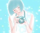 透明感のある可愛い女の子描きます アイコン・ブログ・グッズなど用途に合わせたオリジナルイラスト イメージ3