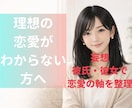 妄想彼氏・彼女で理想の恋愛を明確にします 恋愛の本音や心地よい関係性をやさしく言語化します イメージ1