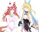 立ち絵やSNSアイコン等、イラスト制作承ります 1次創作、2次創作、Vtuber等OK！キャラデザもします！ イメージ1