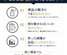 伝わるEC商品画像を構成から設計します 商品・競合・購入者を分析し、伝わる構成からデザインします イメージ2