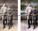 白黒写真をAIでカラーに復元します 大切な思い出を鮮やかに、古い白黒写真をカラー化します。 イメージ1